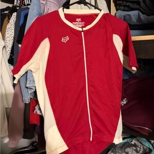 Fox men’s Red and White Cycling Jersey